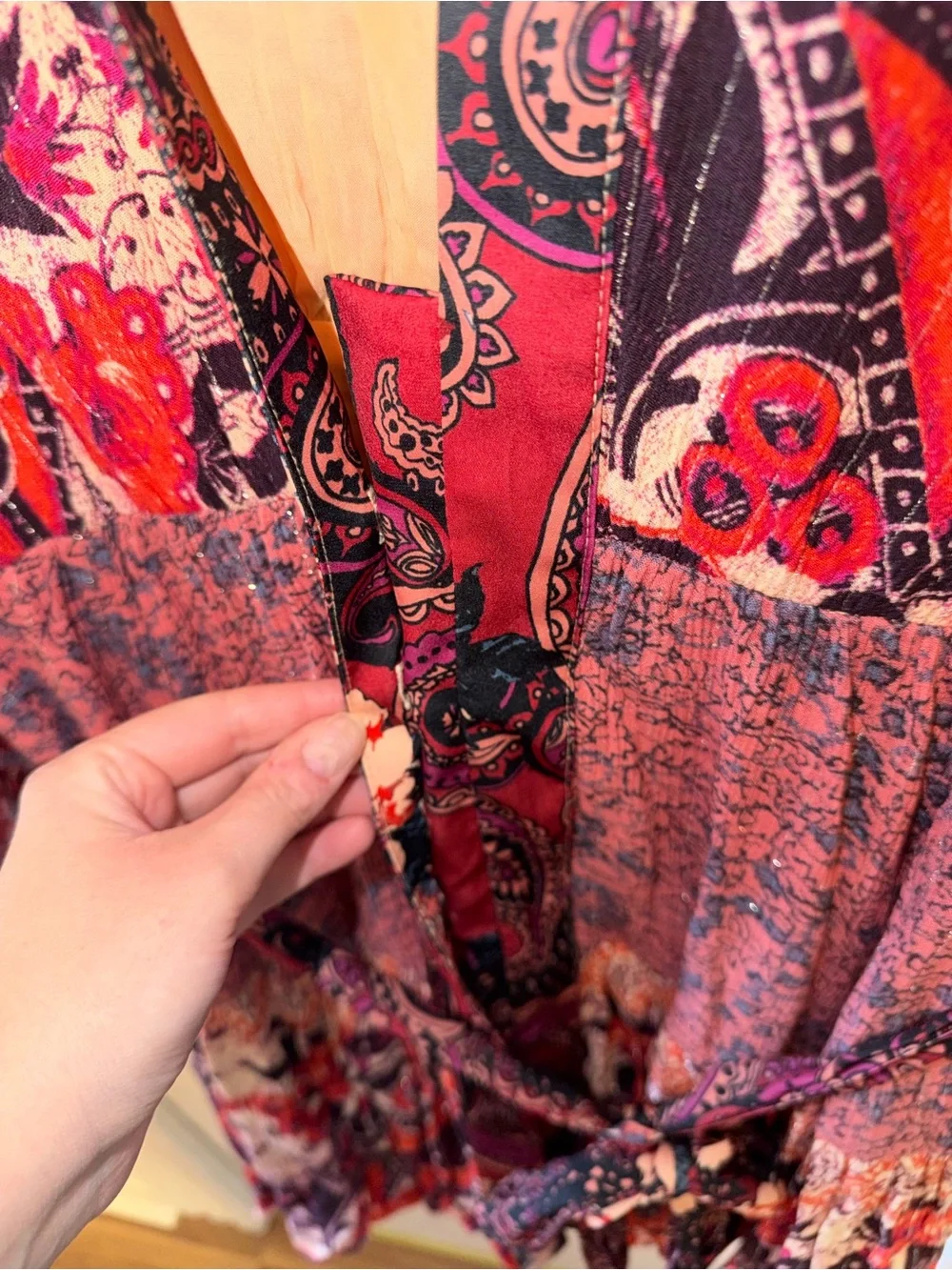 Free People Gypset Kimono Mini Dress Boho Size XS